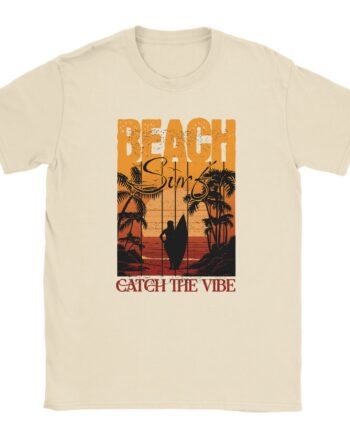 camiseta beach catch the vibe color natural