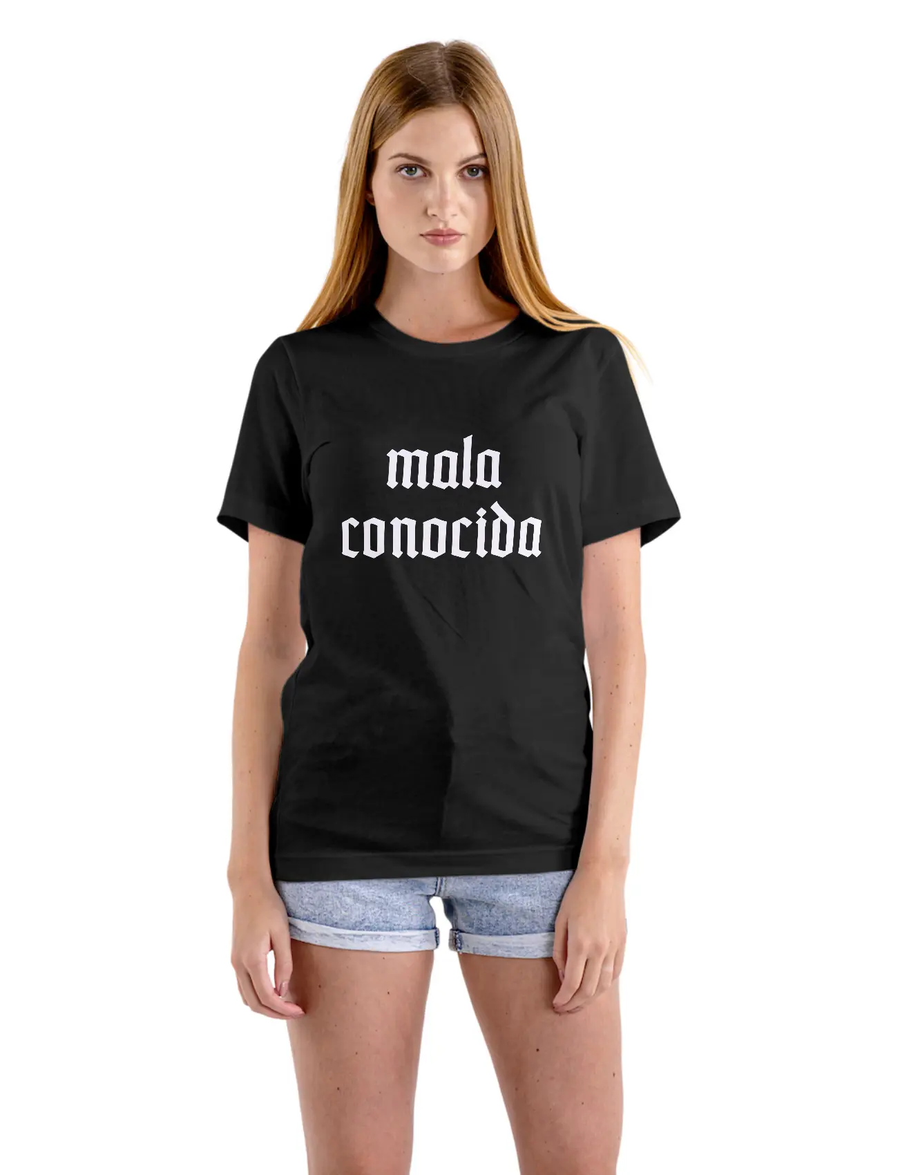 camiseta mala conocida mockup