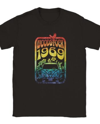 camiseta woodstock 1969 color negro