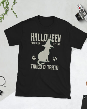 Camiseta Halloween - Patrulla felina